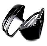 Glossy black mirror caps for Mercedes S-Class W221 (2007 to 2013) Mercedes-Benz Euro Premium Parts