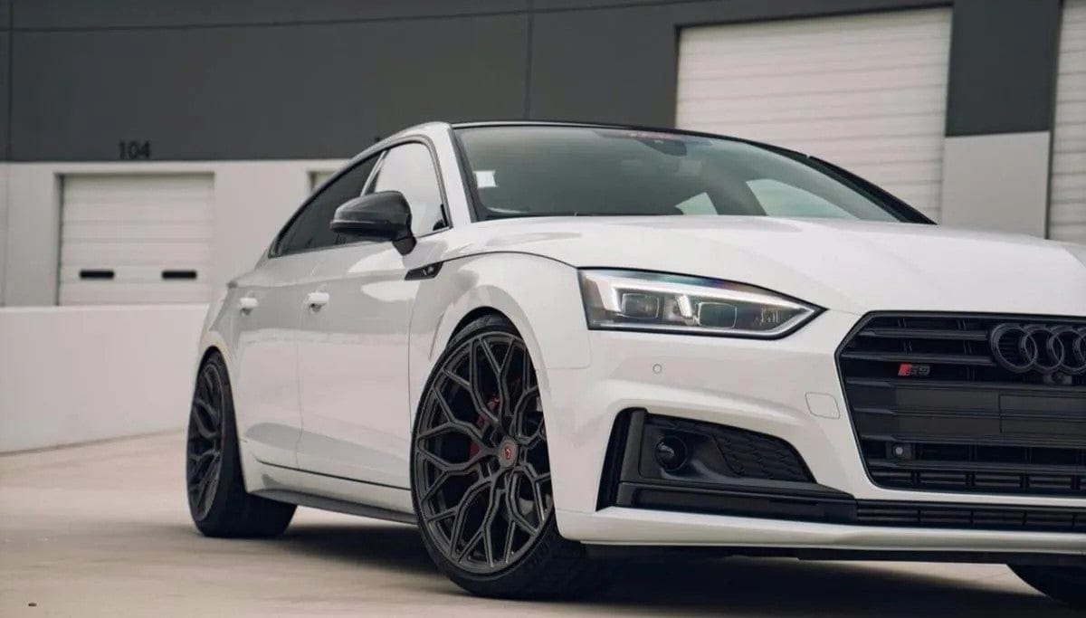 Glossy black mirror caps for Audi A5 B9 (2017 to 2024) Audi Euro Premium Parts