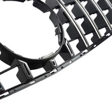 Black Front Panamericana AMG GTR grille for Mercedes C-Class W205 (2014 to 2018) Mercedes-Benz Euro Premium Parts