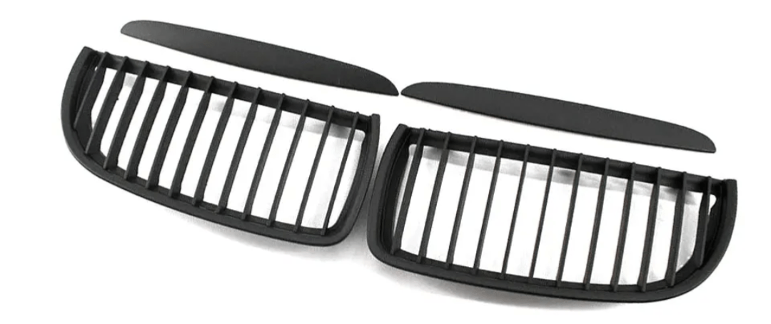 Black Front Kidney Grilles M3-look for BMW 3 Series E90 E91 (2006 to 2012)