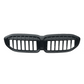 Black front kidney grilles M3 Competition-look for BMW 3 Series G20 (2019 to 2022)