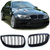 Black Front Kidney Grilles M3-look for BMW 3 Series Coupe E92 E93 (2007 to 2014) BMW Euro Premium Parts