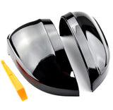 Glossy black mirror caps for Audi A4 B9 (2016 to 2023) Audi Euro Premium Parts