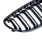 Black front kidney grilles M5 Competition-look for BMW 5 Series E60 (2003 to 2010)