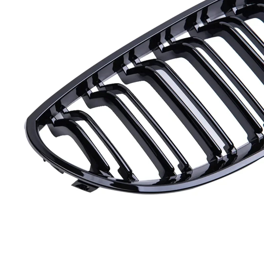 Black front kidney grilles M5 Competition-look for BMW 5 Series E60 (2003 to 2010)
