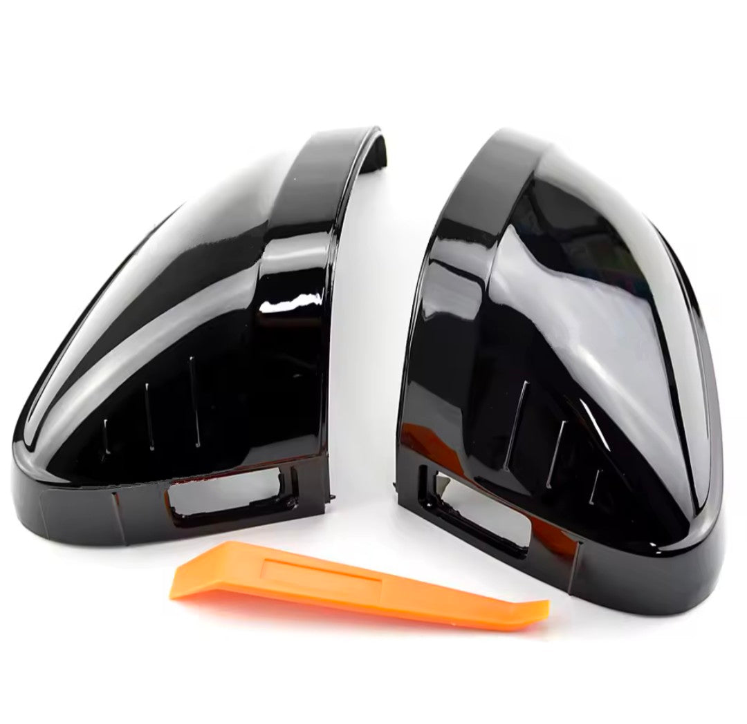 Glossy black mirror caps for Audi A5 B9 (2017 to 2024) Audi Euro Premium Parts