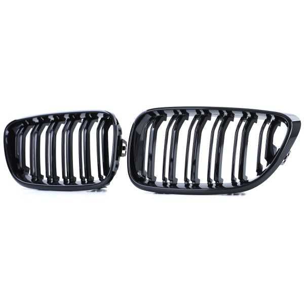 BMW 2 Series F22 black front kidney grilles (2014 to 2022) BMW Euro Premium Parts