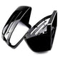 Glossy black mirror caps for Mercedes C-Class W204 (2007 to 2014)