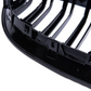 Black front kidney grilles M5 Competition-look for BMW 5 Series E60 (2003 to 2010)