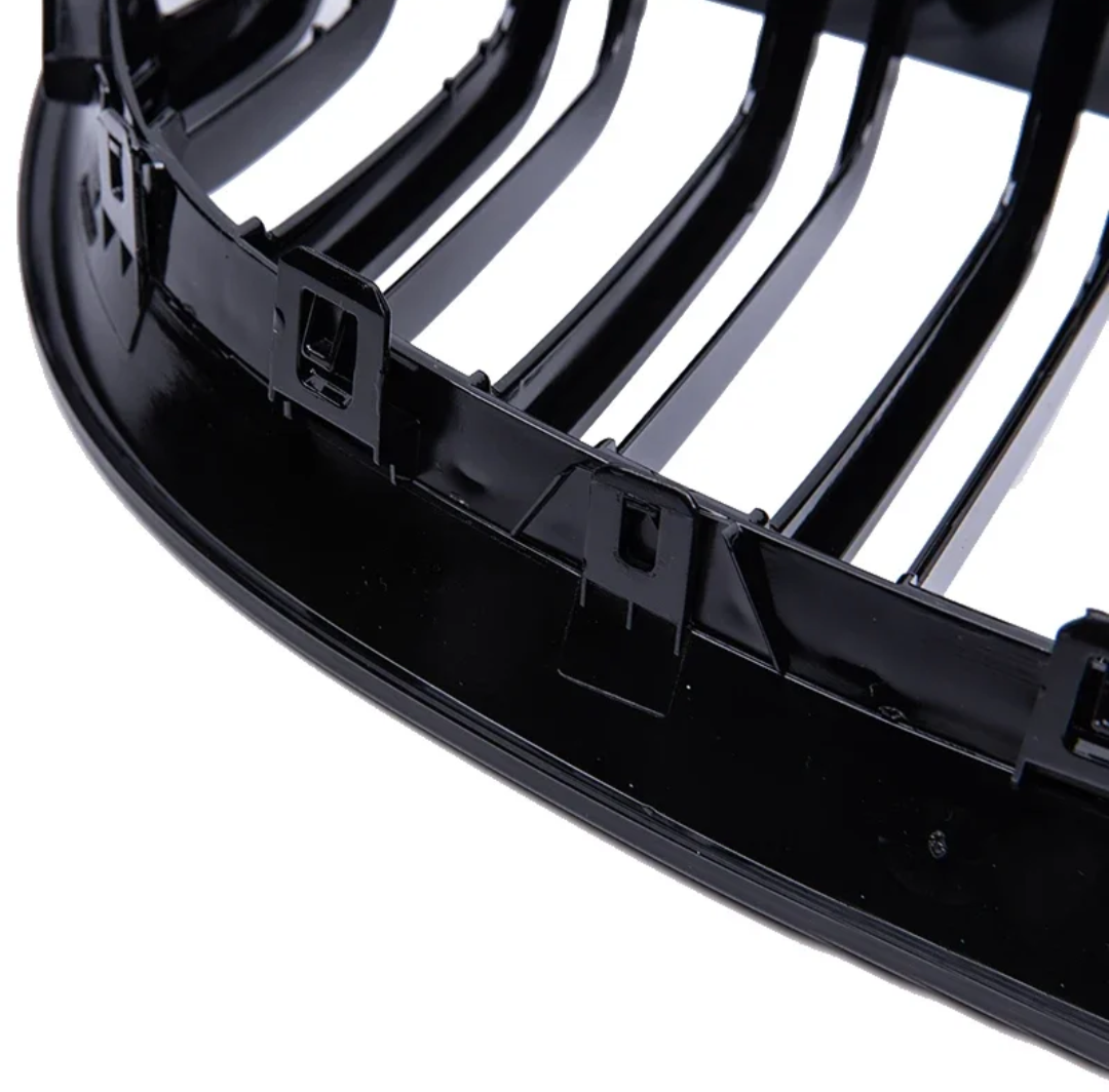 Black front kidney grilles M5 Competition-look for BMW 5 Series E60 (2003 to 2010) BMW Euro Premium Parts
