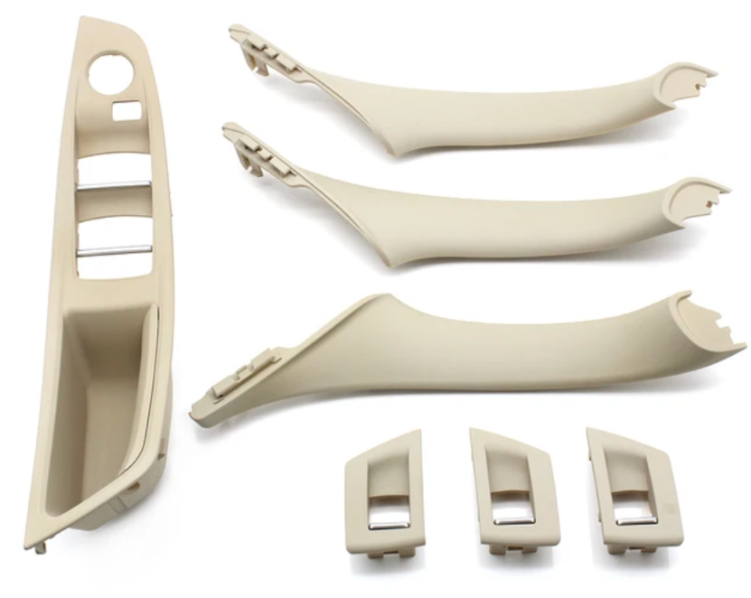 Replacement driver door handle for BMW 5 Series F10 (2010 - 2017) BMW Euro Premium Parts All 4 door handles Oyster Without folding mirror hole