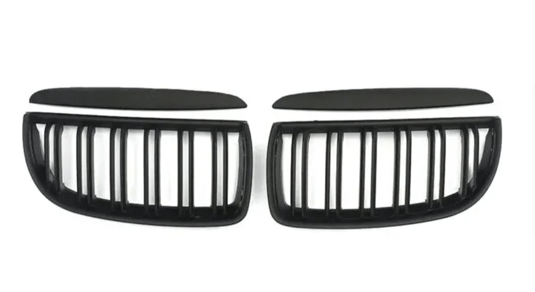 Black Front Kidney Grilles M3-look for BMW 3 Series E90 E91 (2006 to 2012)