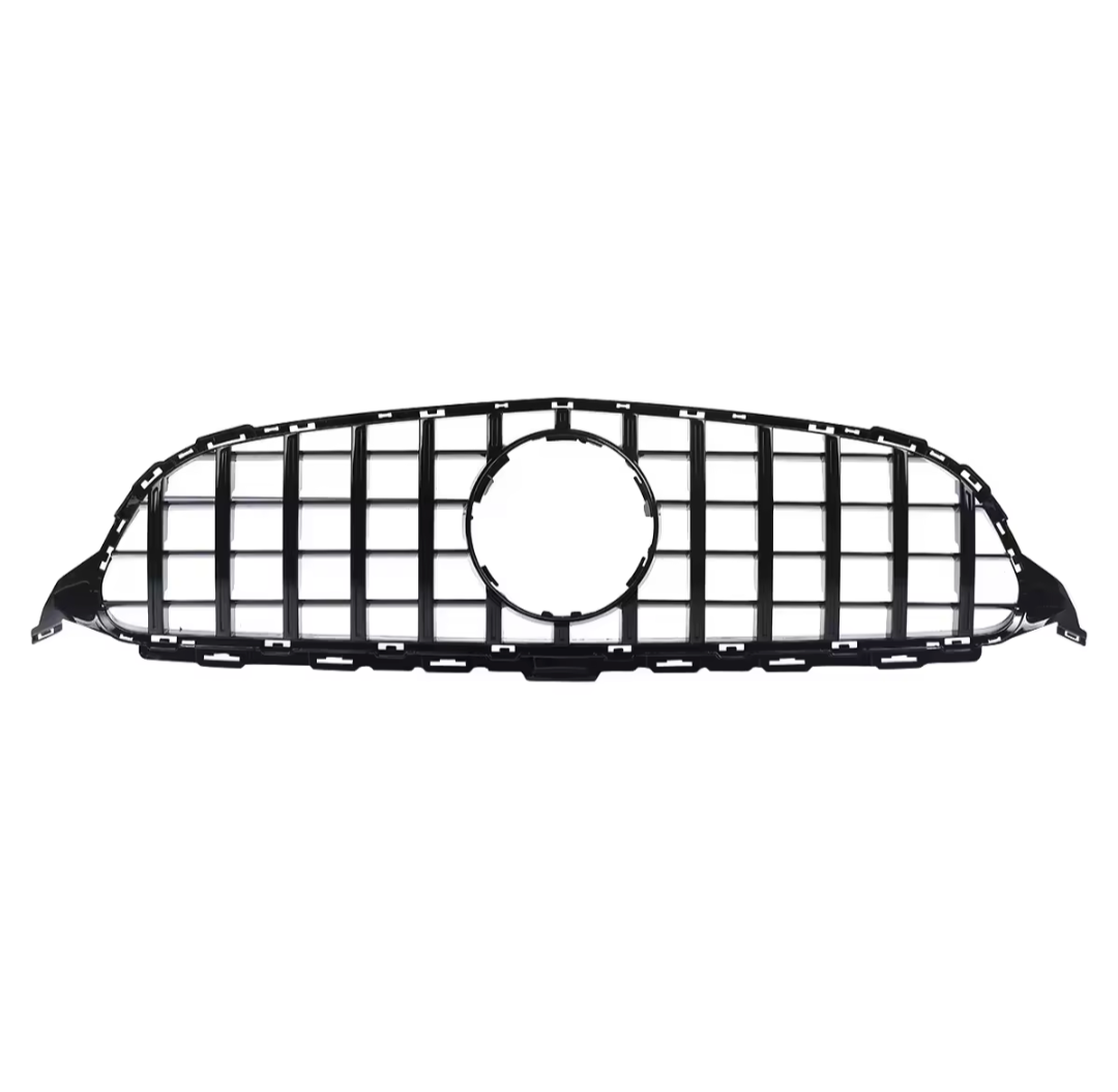 Black Front Panamericana AMG GTR grille for Mercedes C-Class W205 (2014 to 2018) Mercedes-Benz Euro Premium Parts