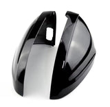 Glossy black mirror caps for Audi A4 B9 (2016 to 2023) Audi Euro Premium Parts