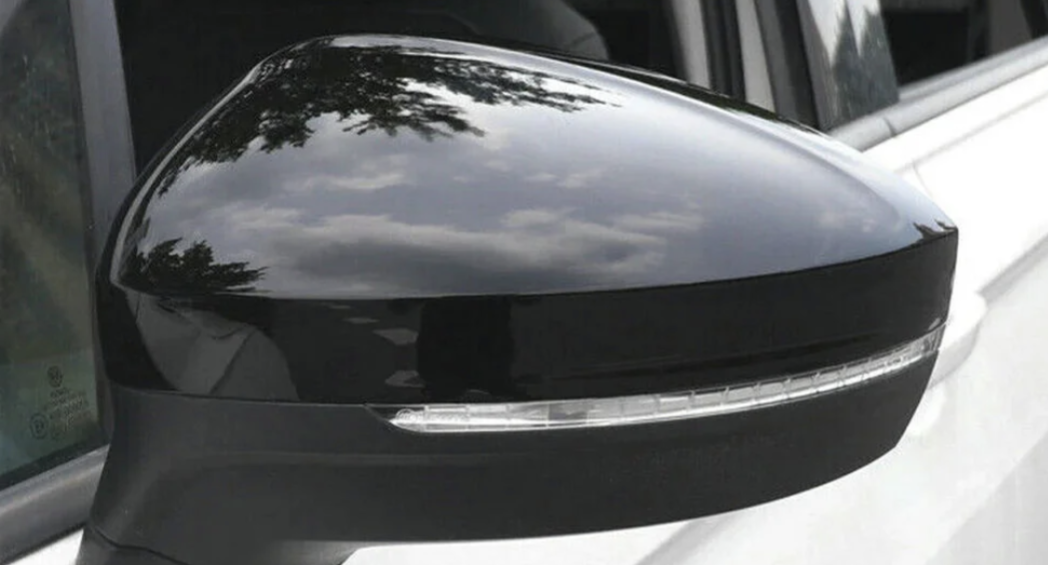Volkswagen Tiguan glossy black mirror caps (MY 2017-2020) VW Euro Premium Parts