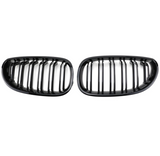 Black front kidney grilles M5 Competition-look for BMW 5 Series E60 (2003 to 2010) BMW Euro Premium Parts