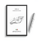 Car poster track of Imola, Italy | Wall art for your interior decoration