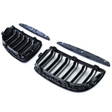 Black Front Kidney Grilles M3-look for BMW 3 Series E90 E91 (2006 to 2012) BMW Euro Premium Parts