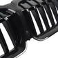 Black front kidney grilles M3 Competition-look for BMW 3 Series G20 (2019 to 2022)