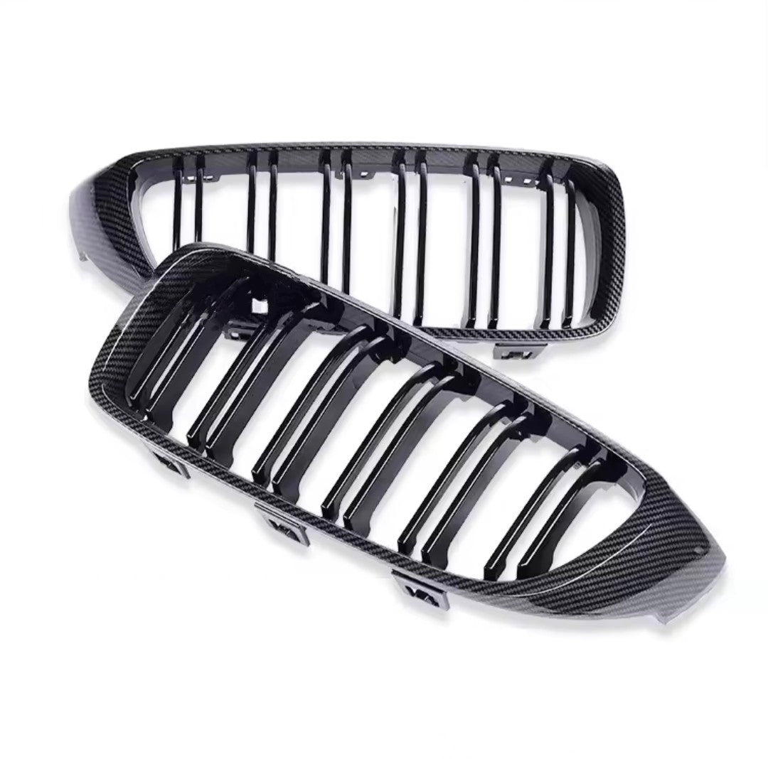 Carbon look kidney grilles for BMW 4 Series F32 (2013 to 2020)