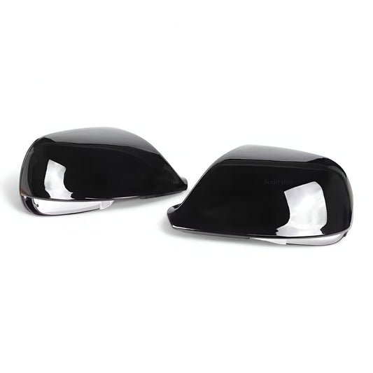 Glossy black mirror caps for Audi Q7 (2010 to 2015)