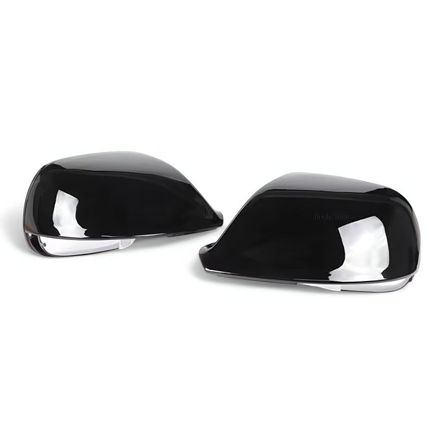 Glossy black mirror caps for Audi Q7 (2010 to 2015) Audi Euro Premium Parts