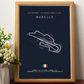 Car poster track of Mugello | Art print for your interior decoration