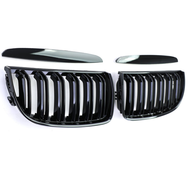 Black Front Kidney Grilles M3-look for BMW 3 Series E90 E91 (2006 to 2012) BMW Euro Premium Parts