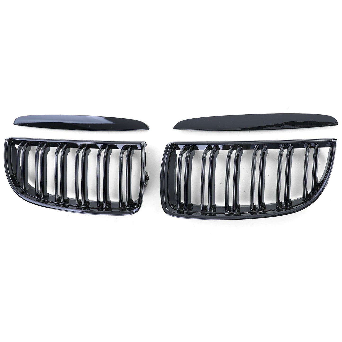 Black Front Kidney Grilles M3-look for BMW 3 Series E90 E91 (2006 to 2012)
