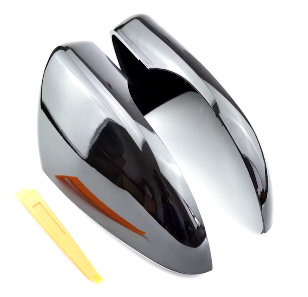 Black Performance Mirror Caps For VW Golf Mk6 (2018-2014) Euro Premium Parts